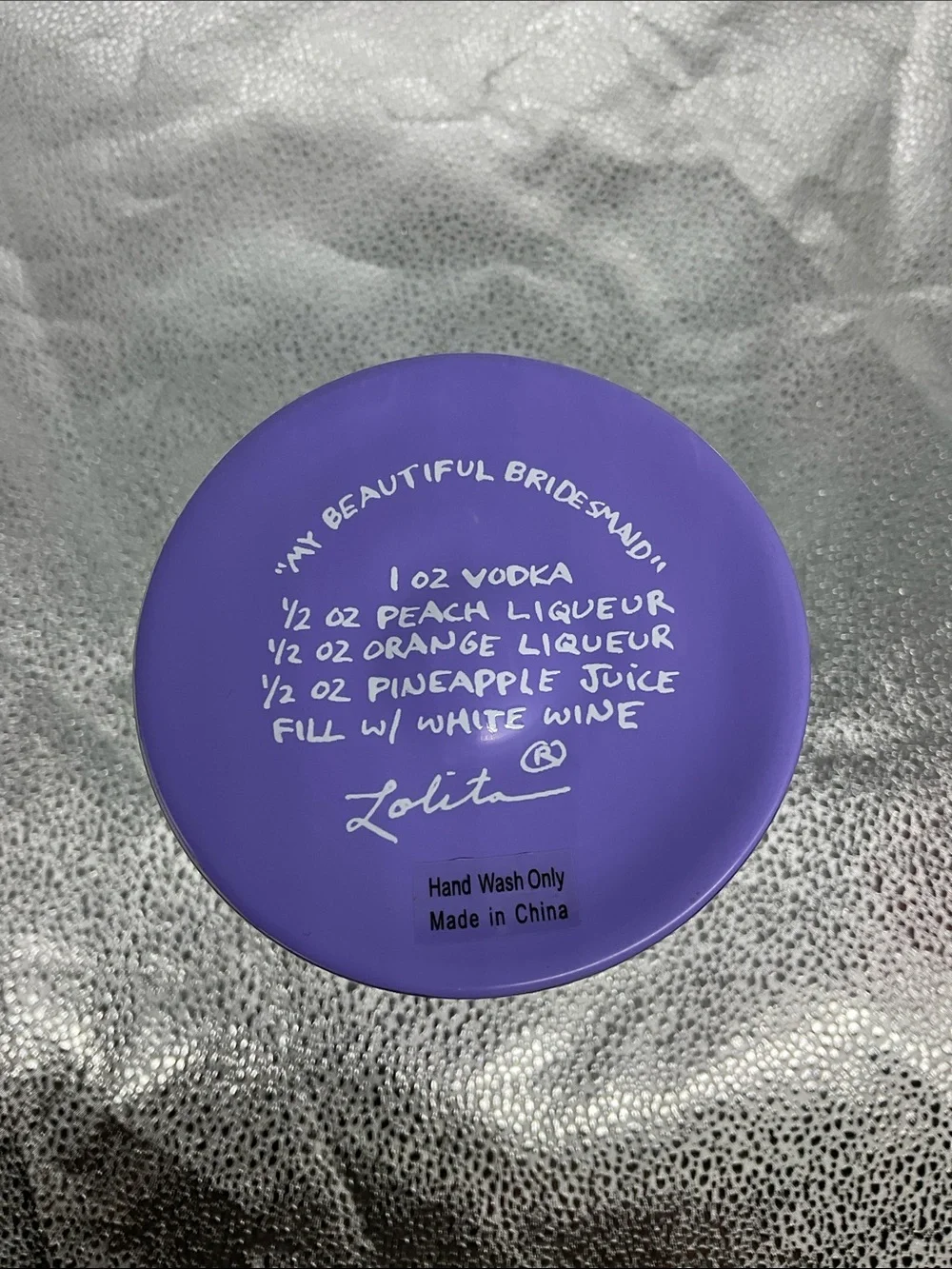 Lolita Love My Wine Pink Wine Glass - 'My Beautiful Bridesmaid'